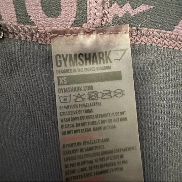 Gymshark Seamless Cropped Leggings XS Gray Activewear Stretch - Picture 3 of 6